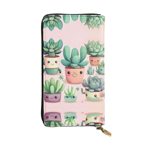 WXXWXD Schöne Sukkulenten bedruckte lange Clutch-Brieftasche: leicht, langlebig und bequem für lässige Münzen und Karten WXXWXD Schöne Sukkulenten bedruckte lange Clutch-Brieftasche: leicht, langlebig und bequem für lässige Münzen und Karten von WXXWXD