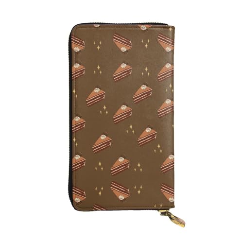WXXWXD Schokoladenquadrate Kuchen bedruckte lange Clutch-Brieftasche: leicht, langlebig und bequem für lässige Münzen und Karten WXXWXD Schokoladenquadrate Kuchen bedruckte lange Clutch-Brieftasche: leicht, langlebig und bequem für lässige Münzen und Karten von WXXWXD