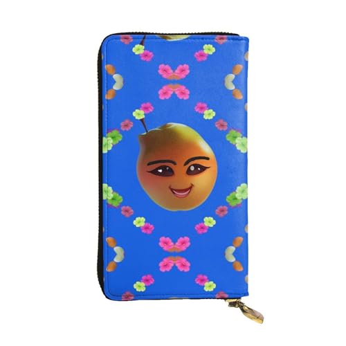 WXXWXD Smiley Yellow Pear Printed Long Clutch Wallet: lightweight, durable, and comfortable for Casual Coins and Cards von WXXWXD