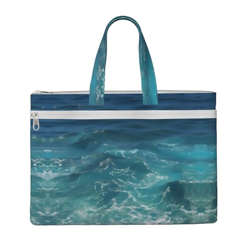 WXXWXD The Deep Ocean Canvas Tote File Bag Work shoulder bag Handbag Suitable for travel and office use von WXXWXD