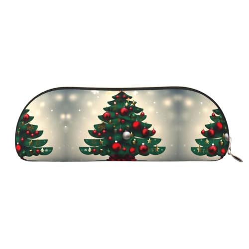 WXXWXD Tragbares Federmäppchen mit Weihnachtsbaum, praktisch für unterwegs, ideal für das Büro von WXXWXD