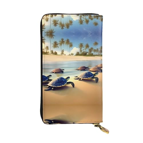 WXXWXD Turtles on the beach Printed Long Clutch Wallet: Lightweight, Durable, and Comfortable for Casual Coins and Cards WXXWXD Turtles on the beach Printed Long Clutch Wallet: Lightweight, Durable, and Comfortable for Casual Coins and Cards von WXXWXD