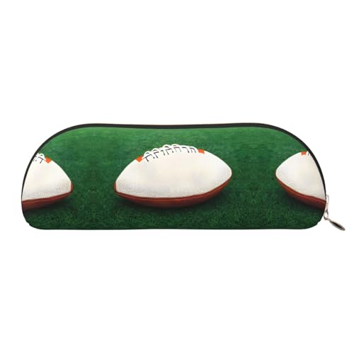 WXXWXD Weißes Rugbyball-Federmäppchen, praktisch für unterwegs, ideal für das Büro von WXXWXD