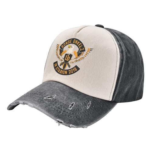 Baseballmütze Hip Hop Deutschland Bohse Onkelz s Unisex Distressed Washed Sun Cap Rock Musik Outdoor Laufen Unstrukturiert Soft Cap Hut Outdoor Mode Geschenke von WXXXMEI