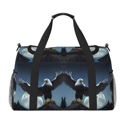 Adler unter den Sternen. Es ist eine handgehaltene Umhängetasche mit großem Fassungsvermögen und multifunktional, ein Muss für Outdoor-Reisen von WXZYFP