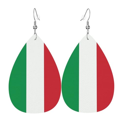 Modische versilberte PVC-Leder-Ohrringe, geeignet für Festivalpartys oder persönliche Verwendung, Einheitsgröße, silberfarbenes Kupferleder, kein Edelstein von WXZYFP