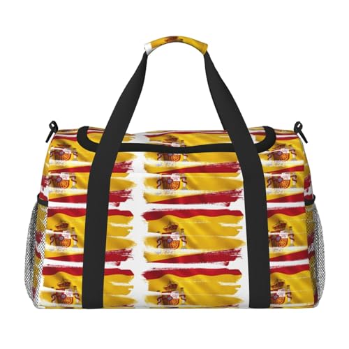 Spanien-Flagge. Es ist eine handgehaltene Umhängetasche mit großem Fassungsvermögen und multifunktional, ein Muss für Outdoor-Reisen von WXZYFP