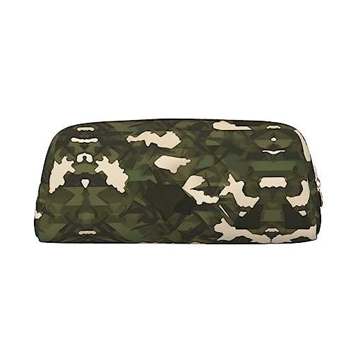 WXZYFP Armee-Camouflage. Das Federmäppchen besteht aus quernarbigem Leder (PVC), Futter aus 100 % Polyester und Vollsiebdruck von WXZYFP