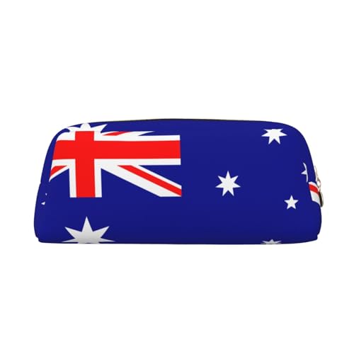 WXZYFP Australische Flagge. Das Federmäppchen besteht aus gekreuztem Leder (PVC), Futter aus 100 % Polyester und Vollsiebdruck von WXZYFP