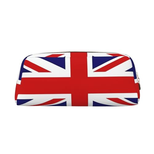 WXZYFP Britische Flagge. Das Federmäppchen ist aus genarbtem Leder (PVC), Futter aus 100 % Polyester und Vollsiebdruck von WXZYFP
