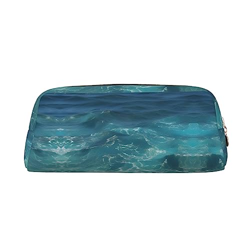 WXZYFP Das Federmäppchen "Deep Ocean" besteht aus quernarbigem Leder (PVC), Futter aus 100 % Polyester und Vollsiebdruck von WXZYFP
