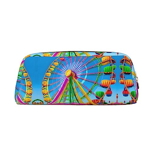 WXZYFP Das Federmäppchen ist aus genarbtem Leder (PVC), Futter aus 100 % Polyester und Vollsiebdruck von WXZYFP