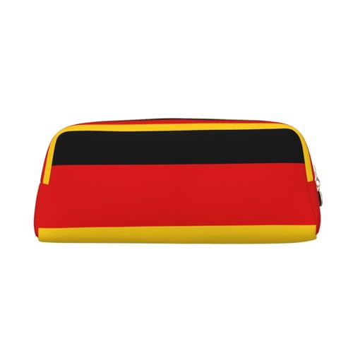 WXZYFP Deutsche Flagge. Das Federmäppchen besteht aus quernarbigem Leder (PVC), Futter aus 100 % Polyester und Vollsiebdruck von WXZYFP