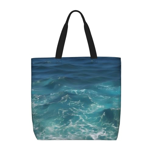 WXZYFP Die Deep Ocean It ist eine praktische Umhängetasche mit einer Schultertasche, geeignet zum Einkaufen, Reisen und für den täglichen Gebrauch. Schwarz, Einheitsgröße von WXZYFP