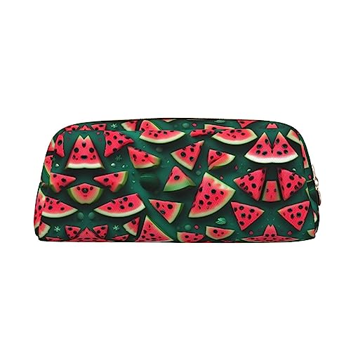 WXZYFP Dream Watermelon Das Federmäppchen besteht aus quernarbigem Leder (PVC), 100 % Polyester-Futter und Vollsiebdruck von WXZYFP
