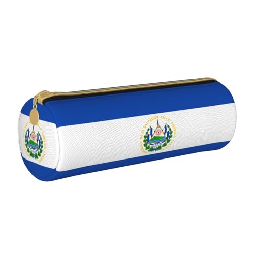 WXZYFP El Salvador Federmäppchen aus umweltfreundlichem Leder mit Kreuznarbenleder, leicht und tragbar, geeignet für den täglichen Gebrauch. von WXZYFP