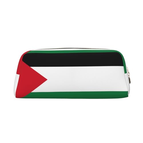WXZYFP Flagge des Staates Palästina. Das Federmäppchen besteht aus quernarbigem Leder (PVC), Futter aus 100 % Polyester und Vollsiebdruck von WXZYFP