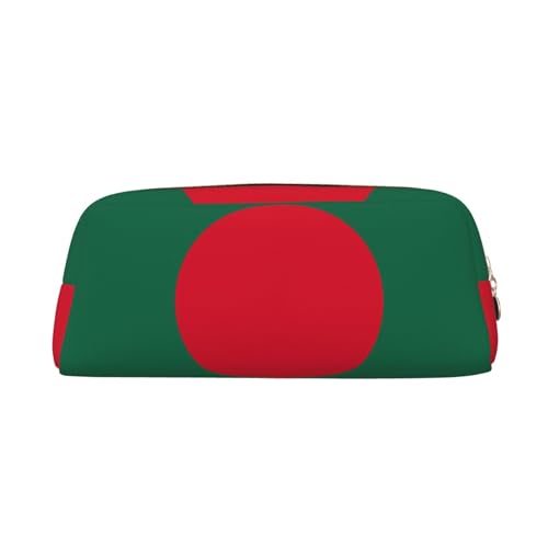 WXZYFP Flagge von Bangladesch. Das Federmäppchen besteht aus gekreuztem Leder (PVC), Futter aus 100 % Polyester und Vollsiebdruck von WXZYFP