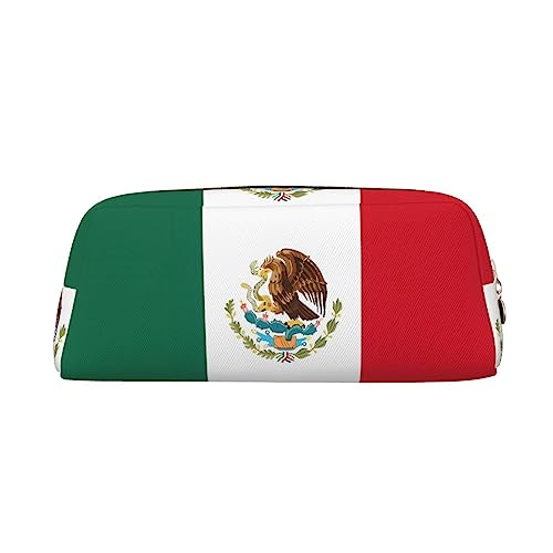 WXZYFP Flagge von Mexiko. Das Federmäppchen besteht aus quernarbigem Leder (PVC), Futter aus 100 % Polyester und Vollsiebdruck von WXZYFP