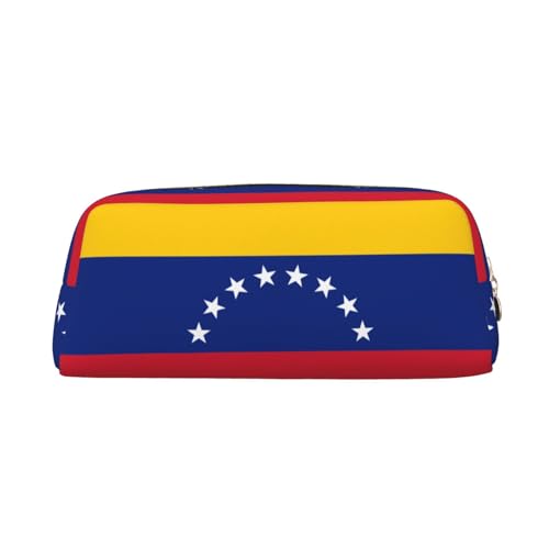 WXZYFP Flagge von Venezuela. Das Federmäppchen besteht aus gekreuztem Leder (PVC), Futter aus 100 % Polyester und Vollsiebdruck von WXZYFP