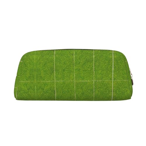 WXZYFP Grünes Grasland. Das Federmäppchen besteht aus quernarbigem Leder (PVC), Futter aus 100 % Polyester und Vollsiebdruck von WXZYFP