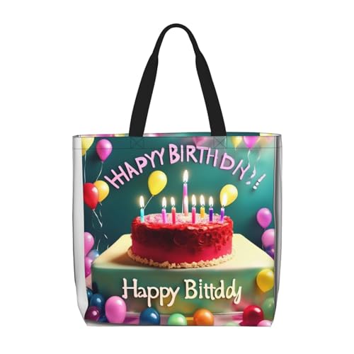 WXZYFP Happy Birthday Beautiful It is a convenient one-shoulder bag, suitable for shopping, traveling, and daily life needs. von WXZYFP