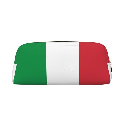 WXZYFP Italienische Flagge. Das Federmäppchen besteht aus gekreuztem Leder (PVC), Futter aus 100 % Polyester und Vollsiebdruck von WXZYFP
