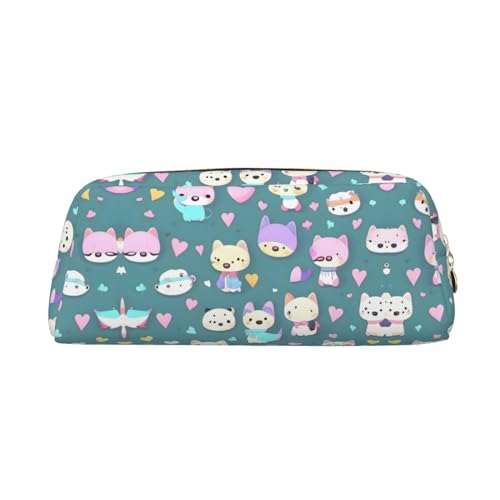 WXZYFP Niedlicher kleiner Fuchs. Das Federmäppchen ist aus gekreuztem Leder (PVC), Futter aus 100 % Polyester und Vollsiebdruck von WXZYFP
