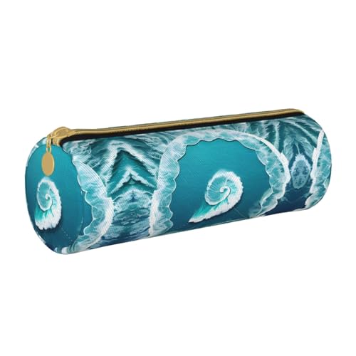 WXZYFP Sea of Love Umweltfreundliches Federmäppchen aus genarbtem Leder, leicht und tragbar, geeignet für den täglichen Gebrauch. von WXZYFP