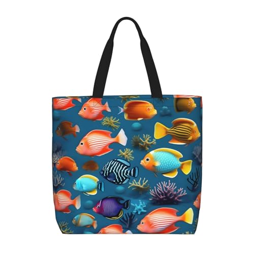 WXZYFP U-Boot-Rifffische. Es ist eine praktische One-Shoulder-Tasche, geeignet zum Einkaufen, Reisen und für den täglichen Gebrauch. von WXZYFP