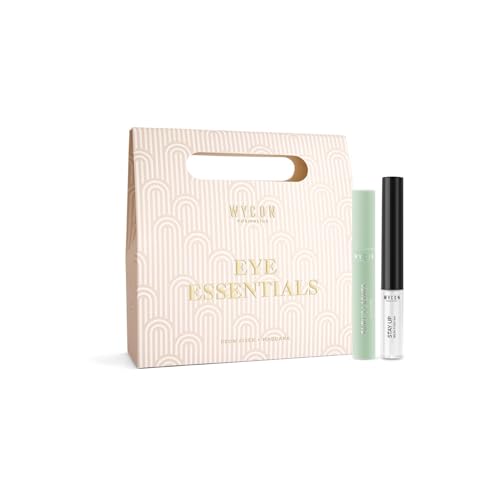 WYCON Cosmetics EYE ESSENTIALS Transparenter Augenbrauenfixierer und Volumen-Mascara mit Falsche Wimpern Effekt - Weihnachts Make-up Kit Weihnachten Geschenkbox von WYCON cosmetics