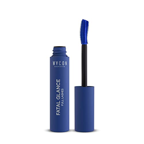 WYCON cosmetics MASCARA FATAL GLANCE BLUE - Wimperntusche Blaue Augen Effekt Dicke und Volumen, schützt und revitalisiert die Wimpern von WYCON cosmetics