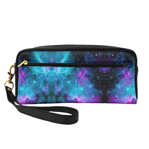 Cool Star River kleine Kosmetiktasche, tragbar, niedlich, Reise-Make-up-Tasche für Damen, Make-up-Pinsel-Organizer-Tasche, Schwarz , Einheitsgröße, Kosmetiktasche von WYCZHY