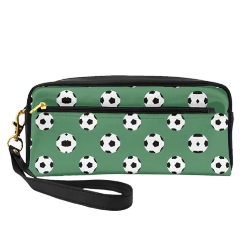 Kleine Fußball-Kosmetiktasche, tragbar, niedlich, Reise-Make-up-Tasche für Damen, Make-up-Pinsel-Organizer-Tasche, Schwarz , Einheitsgröße, Kosmetiktasche Kleine Fußball-Kosmetiktasche, tragbar, niedlich, Reise-Make-up-Tasche für Damen, Make-up-Pinsel-Organizer-Tasche, Schwarz , Einheitsgröße, Kosmetiktasche von WYCZHY