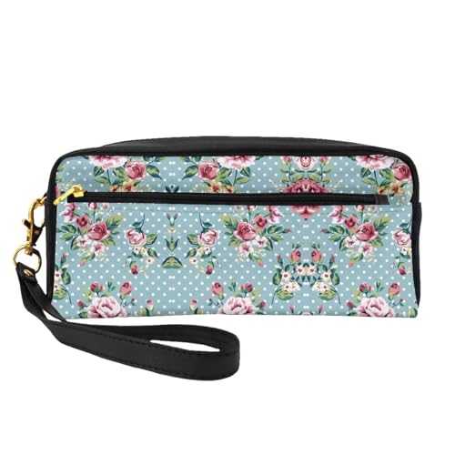 Kleine Kosmetiktasche, tragbar, niedlich, Reise-Make-up-Tasche für Damen, Make-up-Pinsel-Organizer-Tasche, Schwarz , Einheitsgröße, Kosmetiktasche von WYCZHY