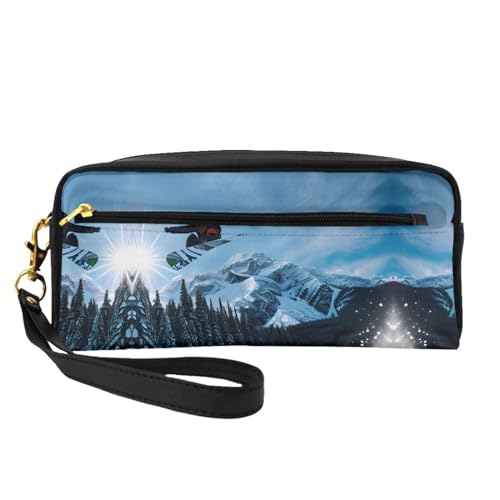 Kleine Kosmetiktasche für Snowboarden, tragbar, niedlich, Reise-Make-up-Tasche für Damen, Make-up-Pinsel-Organizer-Tasche, Schwarz , Einheitsgröße, Kosmetiktasche Kleine Kosmetiktasche für Snowboarden, tragbar, niedlich, Reise-Make-up-Tasche für Damen, Make-up-Pinsel-Organizer-Tasche, Schwarz , Einheitsgröße, Kosmetiktasche von WYCZHY