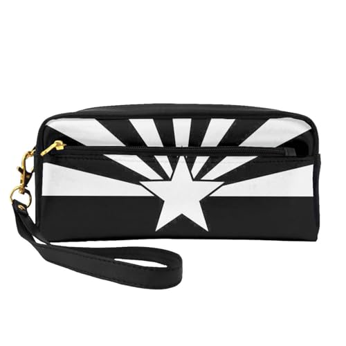 Kleine Kosmetiktasche mit Arizona-Flagge, tragbar, niedlich, Reise-Make-up-Tasche für Damen, Make-up-Pinsel-Organizer-Tasche, Schwarz , Einheitsgröße, Kosmetiktasche Kleine Kosmetiktasche mit Arizona-Flagge, tragbar, niedlich, Reise-Make-up-Tasche für Damen, Make-up-Pinsel-Organizer-Tasche, Schwarz , Einheitsgröße, Kosmetiktasche von WYCZHY