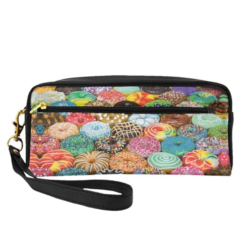 Kleine Kosmetiktasche mit Donuts, tragbar, niedlich, Reise-Make-up-Tasche für Damen, Make-up-Pinsel-Organizer-Tasche, Schwarz , Einheitsgröße, Kosmetiktasche Kleine Kosmetiktasche mit Donuts, tragbar, niedlich, Reise-Make-up-Tasche für Damen, Make-up-Pinsel-Organizer-Tasche, Schwarz , Einheitsgröße, Kosmetiktasche von WYCZHY