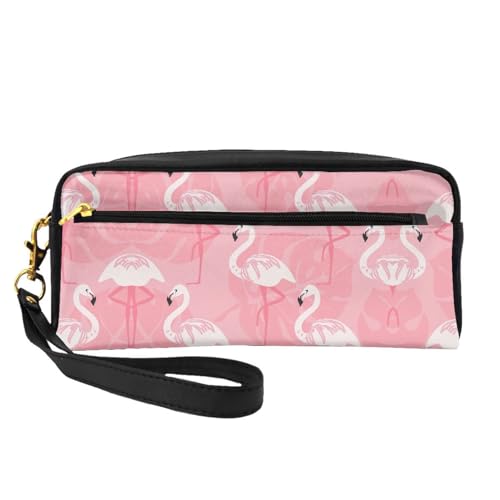 Kleine Kosmetiktasche mit Flamingo-Palmenblättern, tragbar, niedlich, Reise-Make-up-Tasche für Damen, Make-up-Pinsel-Organizer-Tasche, Schwarz , Einheitsgröße, Kosmetiktasche Kleine Kosmetiktasche mit Flamingo-Palmenblättern, tragbar, niedlich, Reise-Make-up-Tasche für Damen, Make-up-Pinsel-Organizer-Tasche, Schwarz , Einheitsgröße, Kosmetiktasche von WYCZHY