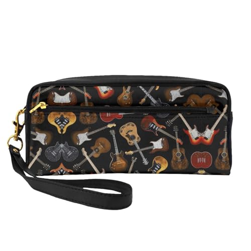 Kleine Kosmetiktasche mit Gitarren, tragbar, niedlich, Reise-Make-up-Tasche für Damen, Make-up-Pinsel-Organizer-Tasche, Schwarz , Einheitsgröße, Kosmetiktasche Kleine Kosmetiktasche mit Gitarren, tragbar, niedlich, Reise-Make-up-Tasche für Damen, Make-up-Pinsel-Organizer-Tasche, Schwarz , Einheitsgröße, Kosmetiktasche von WYCZHY