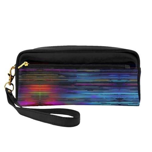 Kleine Kosmetiktasche mit Programmiercode, tragbar, niedlich, Reise-Make-up-Tasche für Damen, Make-up-Pinsel-Organizer-Tasche, Schwarz , Einheitsgröße, Kosmetiktasche von WYCZHY