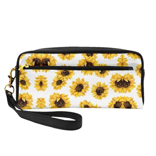 Kleine Kosmetiktasche mit Sonnenblume, tragbar, niedlich, Reise-Make-up-Tasche für Damen, Make-up-Pinsel-Organizer-Tasche, Schwarz , Einheitsgröße, Kosmetiktasche Kleine Kosmetiktasche mit Sonnenblume, tragbar, niedlich, Reise-Make-up-Tasche für Damen, Make-up-Pinsel-Organizer-Tasche, Schwarz , Einheitsgröße, Kosmetiktasche von WYCZHY