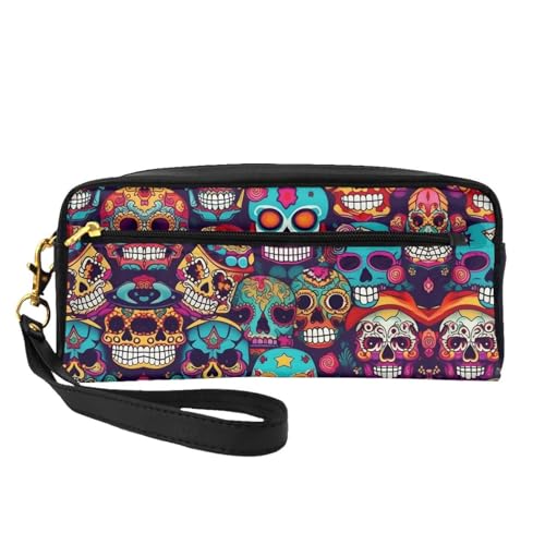 Kleine Kosmetiktasche mit Totenkopf-Motiv, tragbar, niedlich, Reise-Make-up-Tasche für Damen, Make-up-Pinsel-Organizer-Tasche, Schwarz , Einheitsgröße, Kosmetiktasche Kleine Kosmetiktasche mit Totenkopf-Motiv, tragbar, niedlich, Reise-Make-up-Tasche für Damen, Make-up-Pinsel-Organizer-Tasche, Schwarz , Einheitsgröße, Kosmetiktasche von WYCZHY