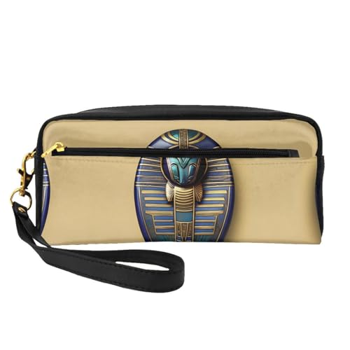 Kleine Kosmetiktasche mit ägyptischen Skarabäen, tragbar, niedlich, Reise-Make-up-Tasche für Damen, Make-up-Pinsel-Organizer-Tasche, Schwarz , Einheitsgröße, Kosmetiktasche Kleine Kosmetiktasche mit ägyptischen Skarabäen, tragbar, niedlich, Reise-Make-up-Tasche für Damen, Make-up-Pinsel-Organizer-Tasche, Schwarz , Einheitsgröße, Kosmetiktasche von WYCZHY