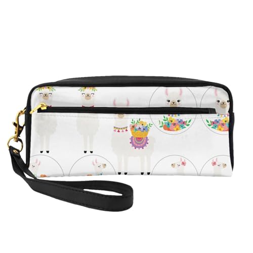Lama kleine Kosmetiktasche, tragbar, niedlich, Reise-Make-up-Tasche für Damen, Make-up-Pinsel-Organizer-Tasche, Schwarz , Einheitsgröße, Kosmetiktasche Lama kleine Kosmetiktasche, tragbar, niedlich, Reise-Make-up-Tasche für Damen, Make-up-Pinsel-Organizer-Tasche, Schwarz , Einheitsgröße, Kosmetiktasche von WYCZHY