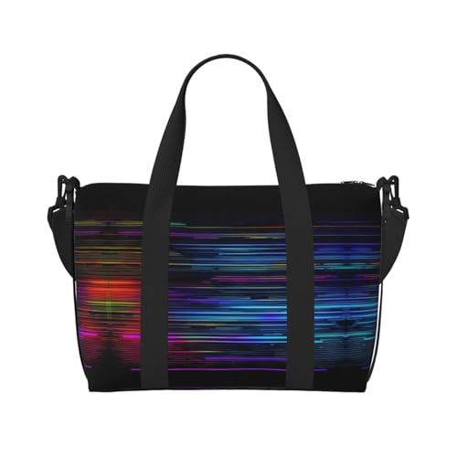 Programmierer-Programm-Code-Reisetaschen, Wochenend-Handgepäck für Damen, Sporttasche, Workout-Reisetasche, Übernachtung, Schwarz , Einheitsgröße von WYCZHY