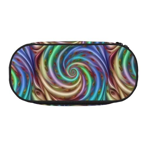 WYCZHY Batik-Federmäppchen mit hoher Kapazität, Federmäppchen, Organizer, Federmäppchen, ästhetisches Zubehör für Erwachsene, Schwarz , Einheitsgröße, Taschen-Organizer von WYCZHY