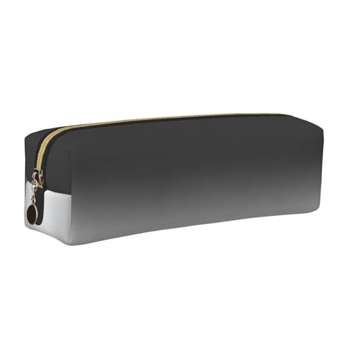 WYCZHY Federmäppchen aus Leder, mit großem Fassungsvermögen, für Schule, Schreibwaren, Weiß bis Schwarz, gold, Einheitsgröße, Kosmetiktasche von WYCZHY