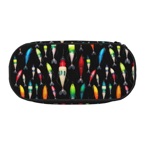 WYCZHY Federmäppchen für Angelköder, hohe Kapazität, Federmäppchen, Organizer, Federmäppchen, ästhetisches Zubehör für Erwachsene, Schwarz , Einheitsgröße, Taschen-Organizer von WYCZHY