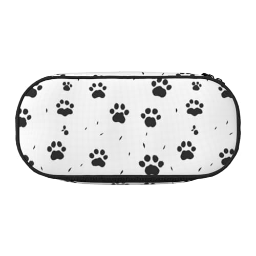 WYCZHY Federmäppchen mit Bärentatzen-Motiv, hohe Kapazität, Federmäppchen, Organizer, ästhetisches Zubehör für Erwachsene, Schwarz , Einheitsgröße, Taschen-Organizer von WYCZHY